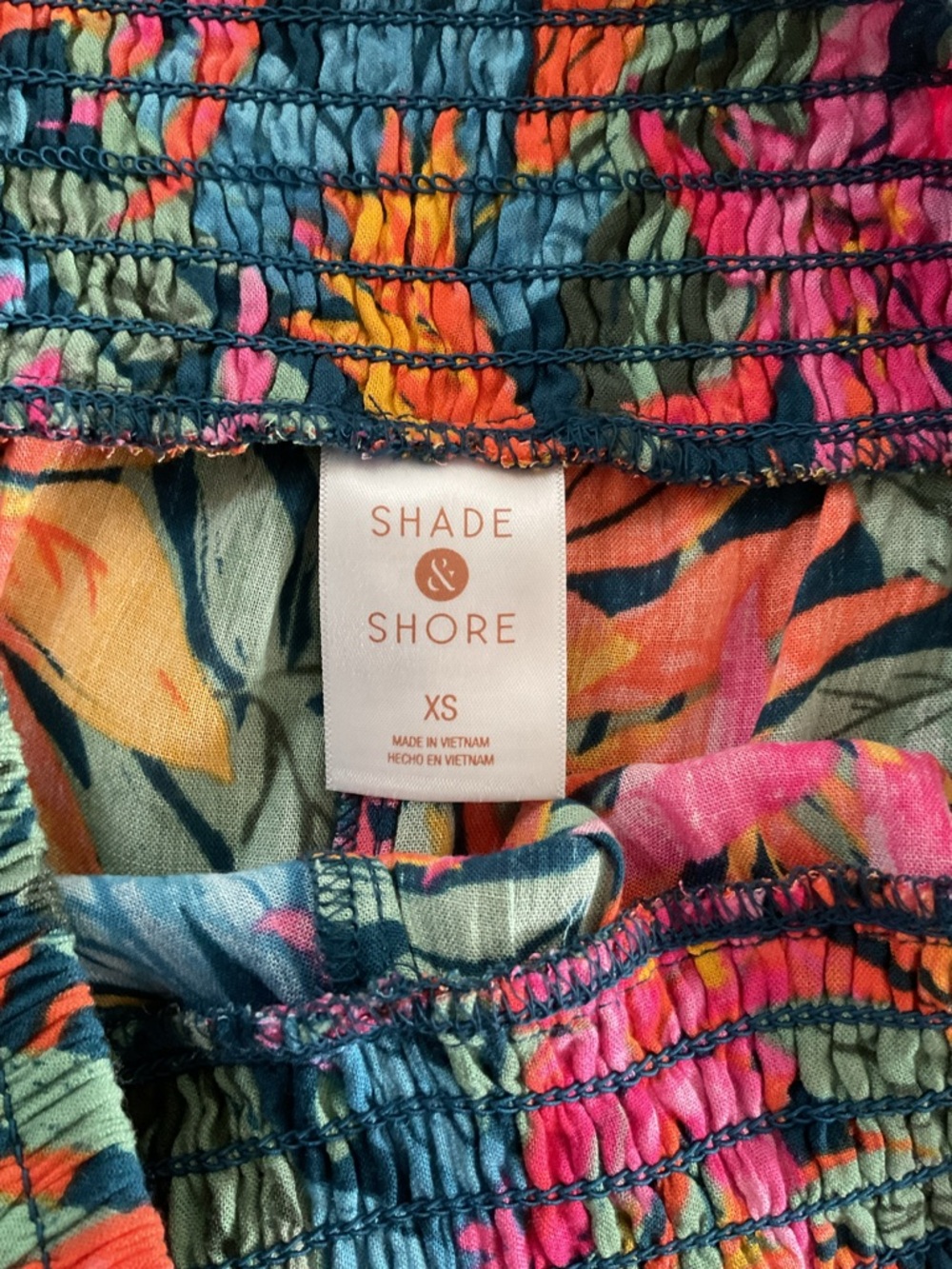 Shade & Shore Tropical Wide Leg Pants XS Split Leg Floral Beach - Picture 5 of 6